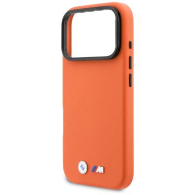6. BMW M Metal Logo MagSafe Hülle für iPhone 17 Pro Max – Orange