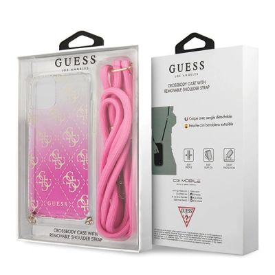 4. Guess 4G Gradient Case für iPhone 11 Pro - Pink