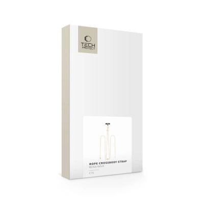 4. Tech-Protect C7S Seil-Umhängegurt – Beige