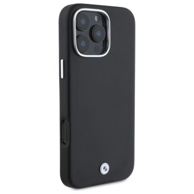 4. BMW-Logo-Metallhülle mit MagSafe-Funktion für iPhone 16 Pro – Schwarz