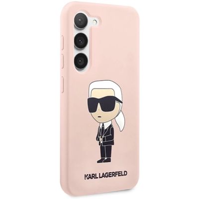4. Karl Lagerfeld KLHCS23SSNIKBCP S23 S911 Hardcase pink/pink Silikon Ikonik