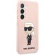 4. Karl Lagerfeld KLHCS23SSNIKBCP S23 S911 Hardcase pink/pink Silikon Ikonik