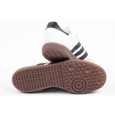 8. Adidas Sportschuhe, Sneaker Samba, modisches Leder, weiß
