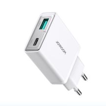 Joyroom JR-TCF14 20W USB-A USB-C Wandladegerät superdünn – Weiß