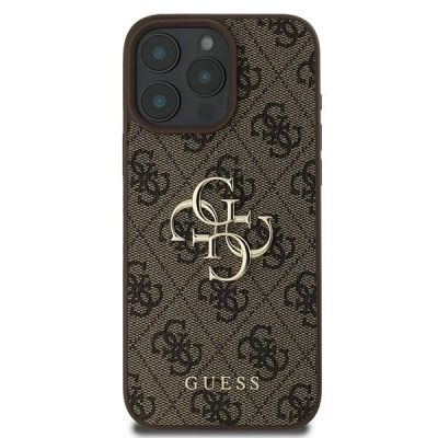 3. Guess 4G Big Logo Case für iPhone 16 Pro - Braun