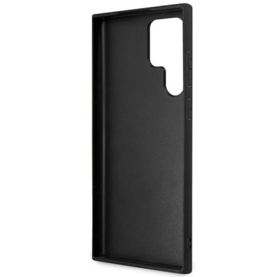 7. Guess 4G Big Metal Logo Hülle für Samsung Galaxy S24 Ultra - Schwarz