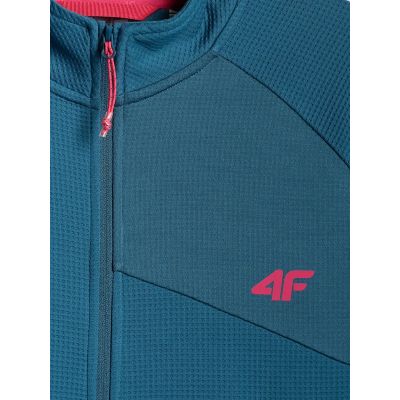 8. Damen-Trekking-Sweatshirt, schmal geschnitten, ohne Kapuze, Größe 4F 4FRSS26TFSWF0986-46S