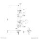 12. Neomounts DS60-600BL2V Monitorhalterung/Ständer 81,3 cm (32") Schreibtisch Schwarz