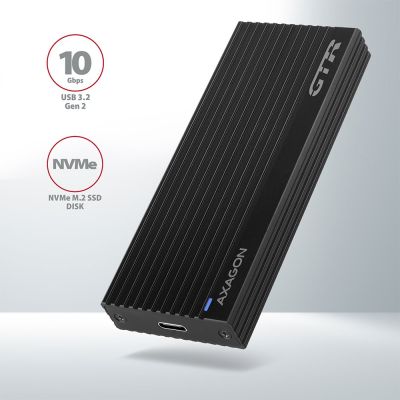 3. Axagon EM2-GTR SSD-Gehäuse Schwarz M.2