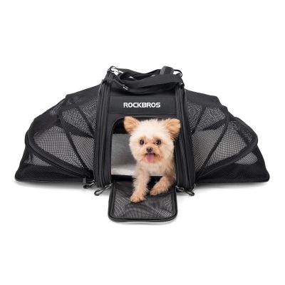 2. Rockbros 30140028001 Transport-Fahrradtasche für Katzen und Hunde – Schwarz