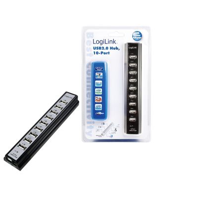 2. LogiLink UA0096 Hubs und Konzentratoren 480 Mbit/s Schwarz