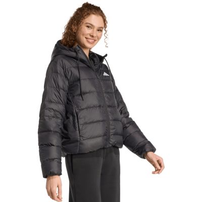 10. Damen adidas Essentials Climawarm Light Daunen-Kapuzenjacke Schwarz KC1580