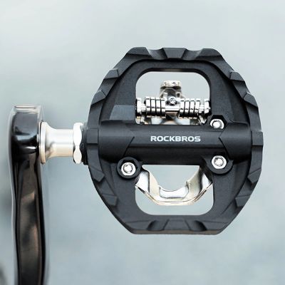 2. Rockbros M108 Nylon Half-Lock Doppelseitige Fahrradpedale - Schwarz