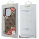 8. Guess GUHMP16LP4ROPEMCW iPhone 16 Pro 6,3" braun/braunes Hardcase 4G Flowers Print MagSafe