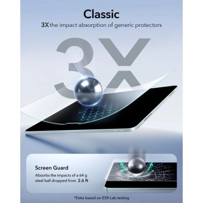 6. ESR Paper Feel Schutzglas aus gehärtetem Glas für iPad Air 10,9" (2020/2022) / 11" (2024/2025/2026)