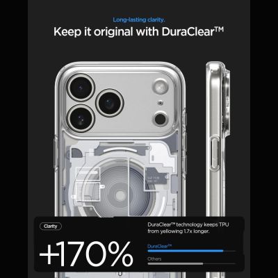 6. Spigen Ultra Hybrid MagSafe Zero One Hülle für iPhone 18 Pro / 17 Pro – Weiß