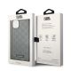 8. Karl Lagerfeld KLHCP14SSAKLHPG iPhone 14 6.1 "Hardcase grau / graues Saffiano Mono Metal Logo