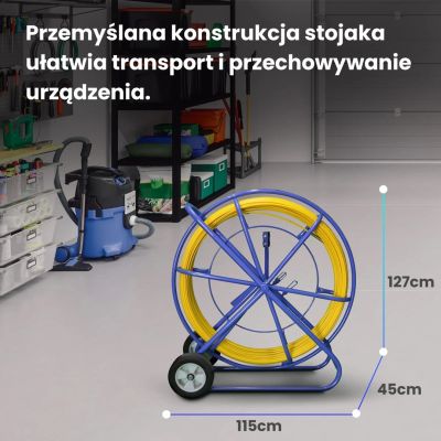 10. Extralink Pilot 11 mm 150 m | Pilot-Kabelzieher | GFK (glasfaserverstärkter Kunststoff), Durchmesser 11 mm, Länge 150 m, Gelb