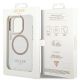 8. Guess Metal Outline Magsafe iPhone 15 Pro Max Hülle - Gold