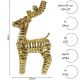 5. DEKORATIVER RENTIER 34 CM 20 LED GOLD