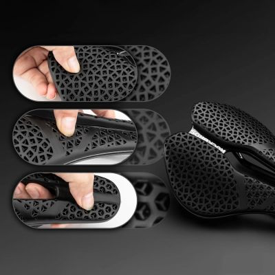 5. Rockbros LF0214 Anatomischer 3D-Fahrradsattel, wasserdicht – Schwarz