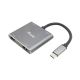 Equip 133484 Dockingstation, kabelgebunden, USB 3.2 Gen 1 (3.1 Gen 1), Typ-C, Silber