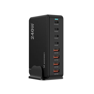 2. Wozinsky 240W GaN QC3 Ladestation – Schwarz
