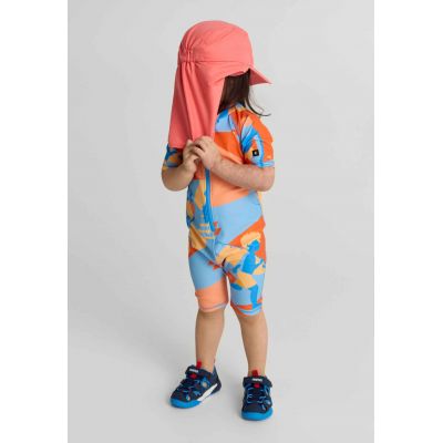 7. Reima Biitsi Kindermütze mit Basecap, Sonnenschutz, rot (5300152A-3240)