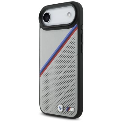 2. BMW M Tricolor Metal Logo MagSafe Case für iPhone 17 Air – Grau