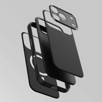 8. AmazingThing Glamour AllSkin iPhone 18 Pro Max Hülle mit Kameraabdeckung, MagSafe-kompatibel – Schwarz