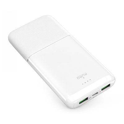 Powerbank Puro DAILY 10 PLUS 10000mAh 2x USBA / 1x USB-C 22,5W - weiß