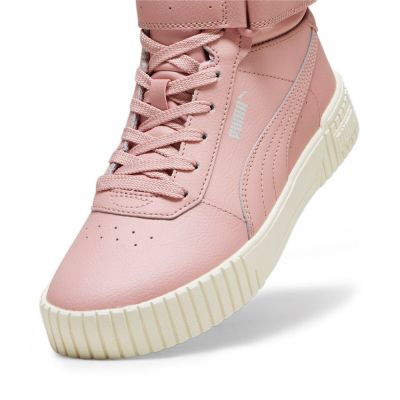 4. Puma CARINA 2.0 MID WTR Damen Winterschuhe isolierte Sneakers aus Öko-Leder rosa (385852-04)
