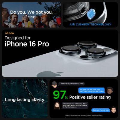 11. Spigen Ultra Hybrid-Hülle für iPhone 16 Pro – mattschwarz