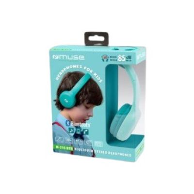 5. Muse M-215 BTB Kopfhörer/Headset Kabelloser Kopfbügel Musik Bluetooth Blau