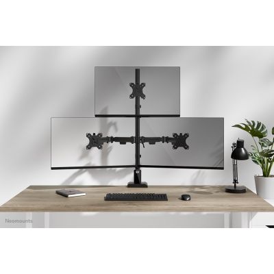 12. Neomounts DS60-600BL2-1 Monitorhalterung/Ständer 81,3 cm (32") Schreibtisch Schwarz
