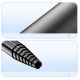 23. Selfie Stick WC12YDS Teleskopstativ 1,3 m aus Aluminiumlegierung mit Dual-Licht und Telefonhalter – Schwarz