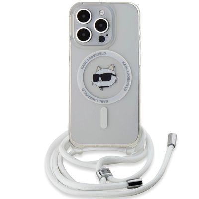 2. Karl Lagerfeld IML Choupette Head & Cord MagSafe Hülle für iPhone 13 Pro Max – transparent