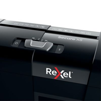 6. Rexel Secure X8 (P-4) Aktenvernichter, 8 Blatt, 14-Liter-Auffangbehälter
