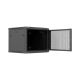 21. Lanberg 19" 9U 600x600 schwarzer Wandschrank mit perforierten Türen (flach verpackt)