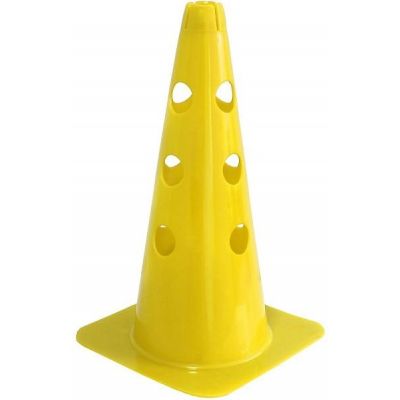 Verkehrsleitkegel mit Löchern 37,5 cm gelb