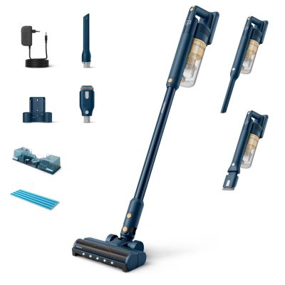 Philips Akku-Staubsauger der Serie 5000 XC5043/01, bis zu 60 Minuten Laufzeit, 15 Minuten Turbo-Modus