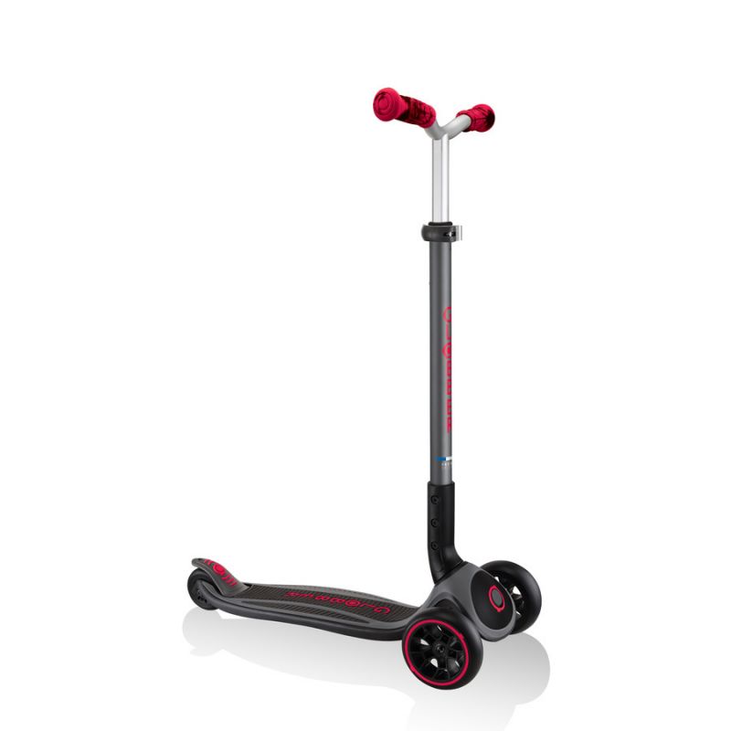 14. Globber Master Prime 3-Rad-Scooter / Schwarz - New Red 664-102