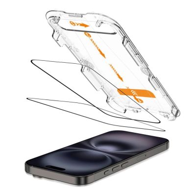 2. Tech-Protect Quick Set+ Panzerglas 2er-Pack für iPhone 15/16