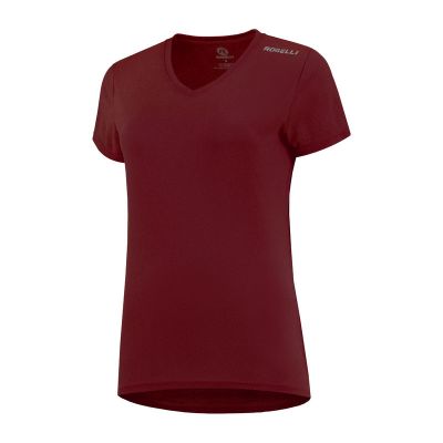 Rogelli Damen-T-Shirt, Aktionsangebot, bordeauxrot, Größe M