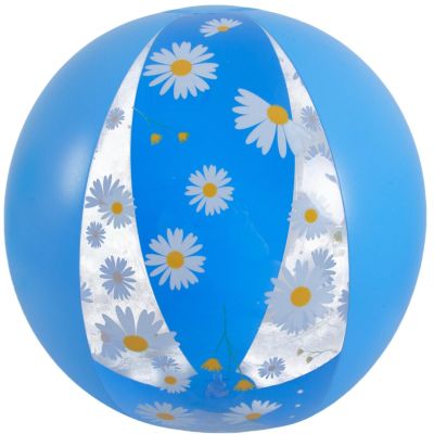 Aufblasbarer Strandball 50 cm, Gänseblümchenblau 53174