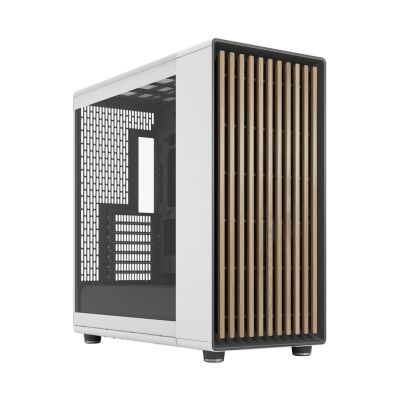 Fractal Design North XL RC Chalk TG Transparentes Gehäuse, Midi-Tower, ATX, gehärtetes Glas – Weiß