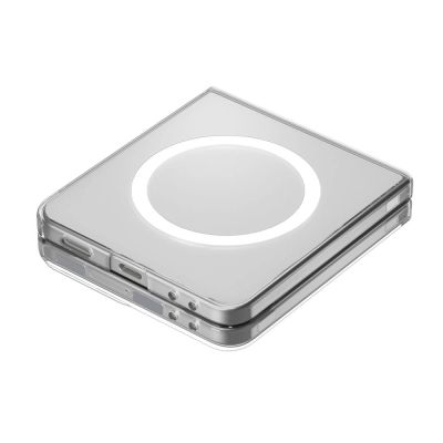 7. Spigen AirSkin Mag MagSafe Case für Samsung Galaxy Z Flip 7 - Klar und Weiß