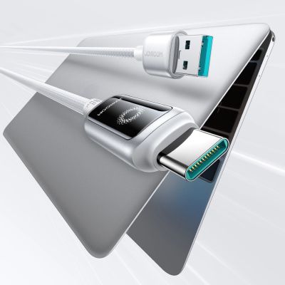 3. Joyroom S-A55 StarFlight 66W USB-A - USB-C Kabel 1,2 m - Weiß