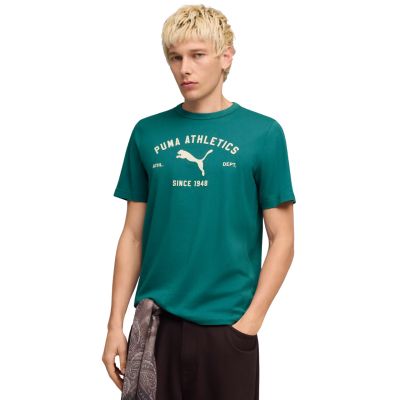 Puma Class Graphic T-Shirt für Herren, grün, 692226, Größe 41