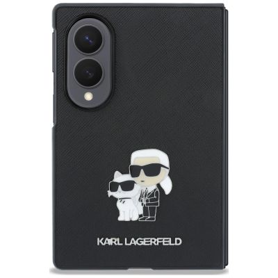 2. Karl Lagerfeld Saffiano Karl&Choupette Pin Case für Samsung Galaxy Z Fold 8 - Schwarz